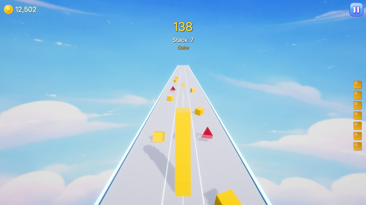 Stack Dash cube run screenshot