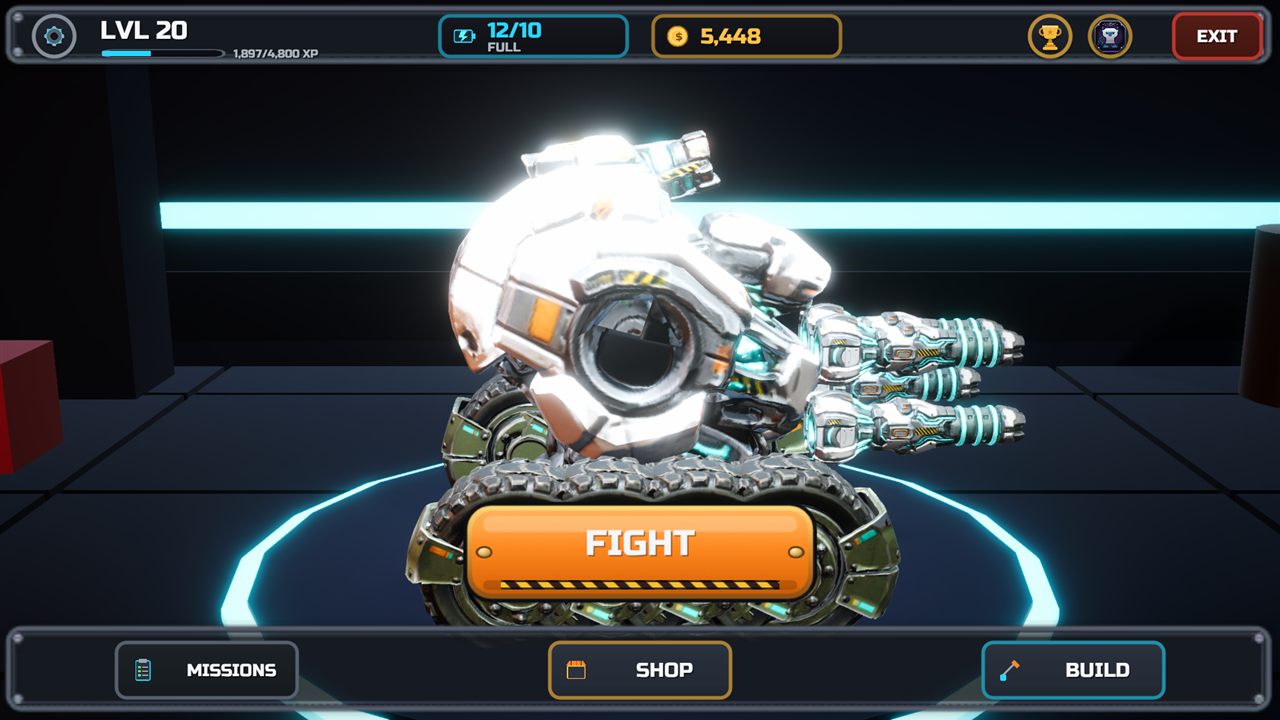 Scrap Mech Arena garage screenshot